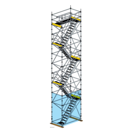 Treppenturm, gegenläufig h=2,20m