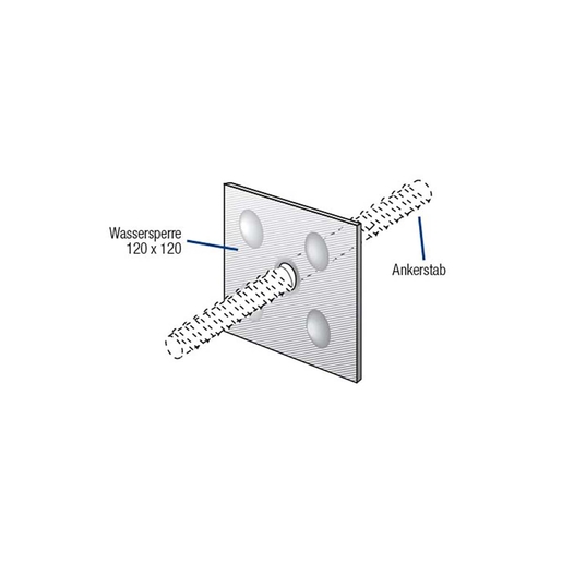 Tie point WSA15 wall=25cm anchor cone